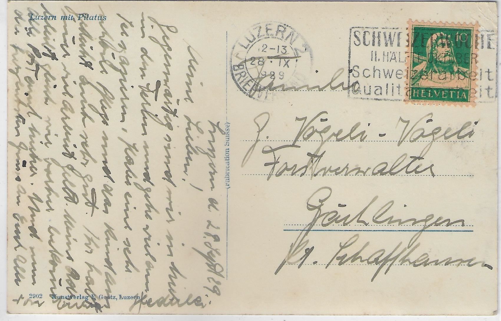 Cartoline postali: Luzern mit Pilatus, Dampfschiffe – Usato da Ettingen venduto da Kartenplanet 1