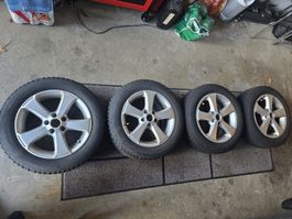 Winterräder 185/60 R15 auf Alufelgen gebrauchter Zustand 