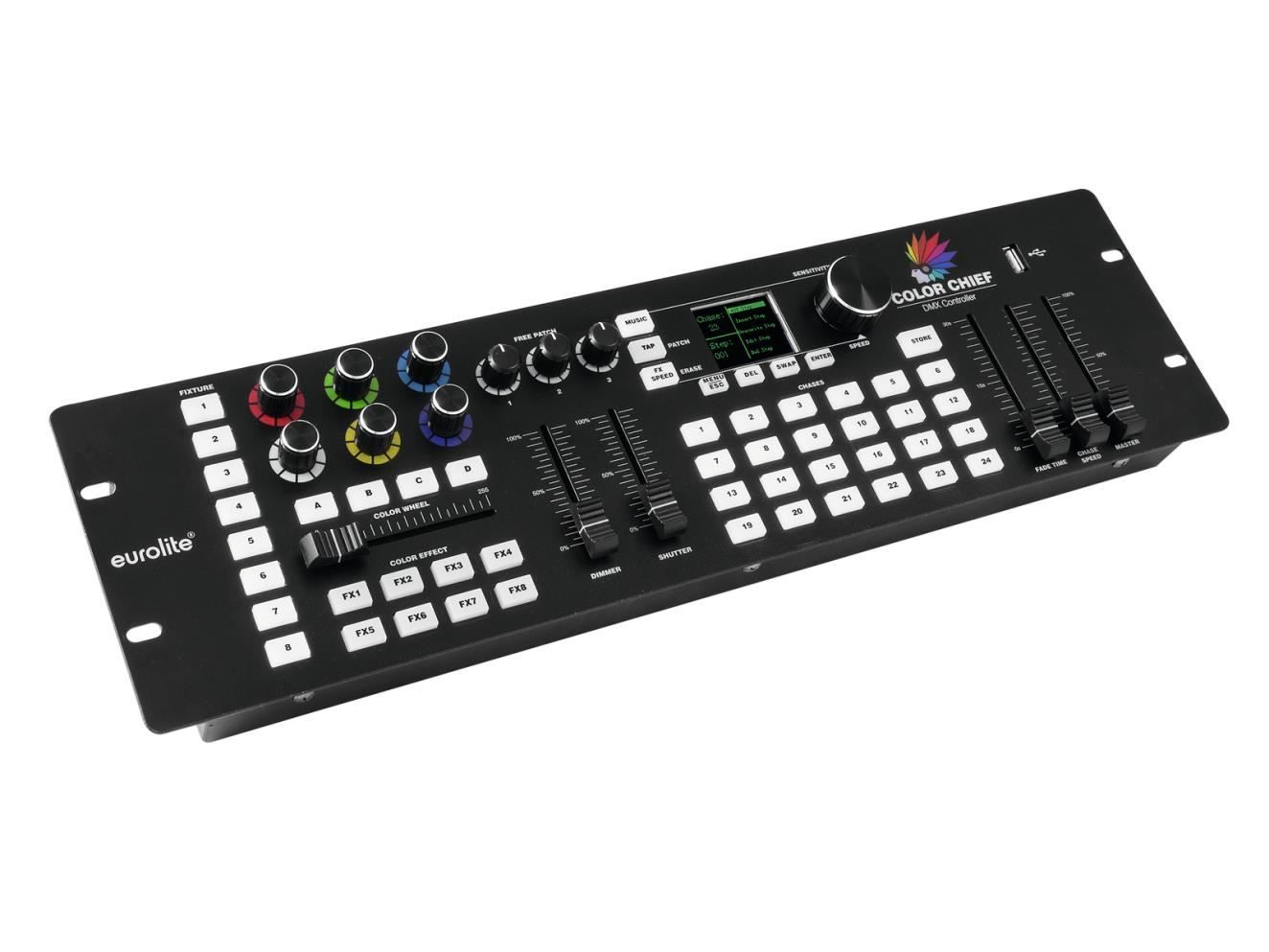 Illuminazione & Effetti luce: Eurolite DMX LED Color Chief Controller – Nuovo e nell'imballaggio originale da Däniken SO venduto da Profog1 8