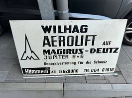 Vintage Blechschild Magirus-Deutz Hämmerli