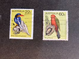 Australien 1980 Lot Vögel gestempelt