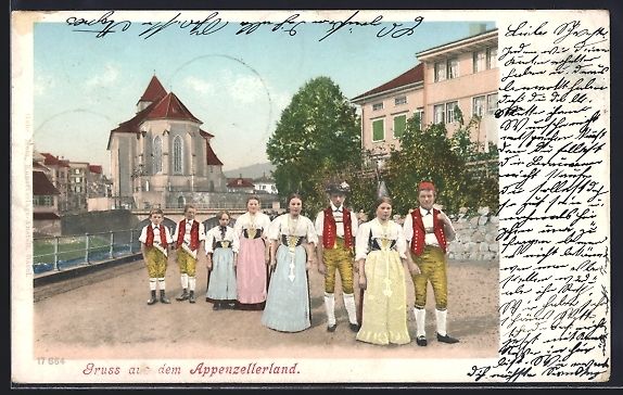 Cartoline postali: Gruss aus dem Appenzellerland, Mädchen  – Usato da Berlin venduto da bartko-reher