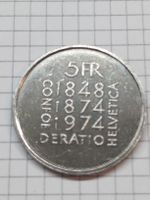 5 FR Sondermünze Confoederatio Helvetica 1848-1974