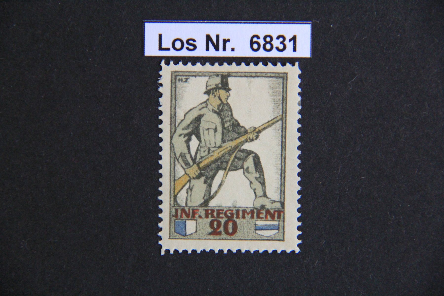 Alle Briefmarken: 1. Weltkrieg-Marke 4. Division                      Los 6831 – Gebraucht aus Volken von jukon65