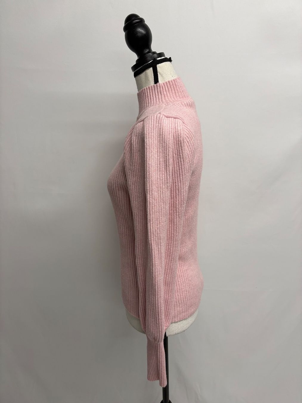 Only Maglioni & Felpe: Only rosa Strickpullover Stehkragen L Viskose gerippt – Nuovo (secondo la descrizione) da Regensdorf venduto da secondchancefashion 1