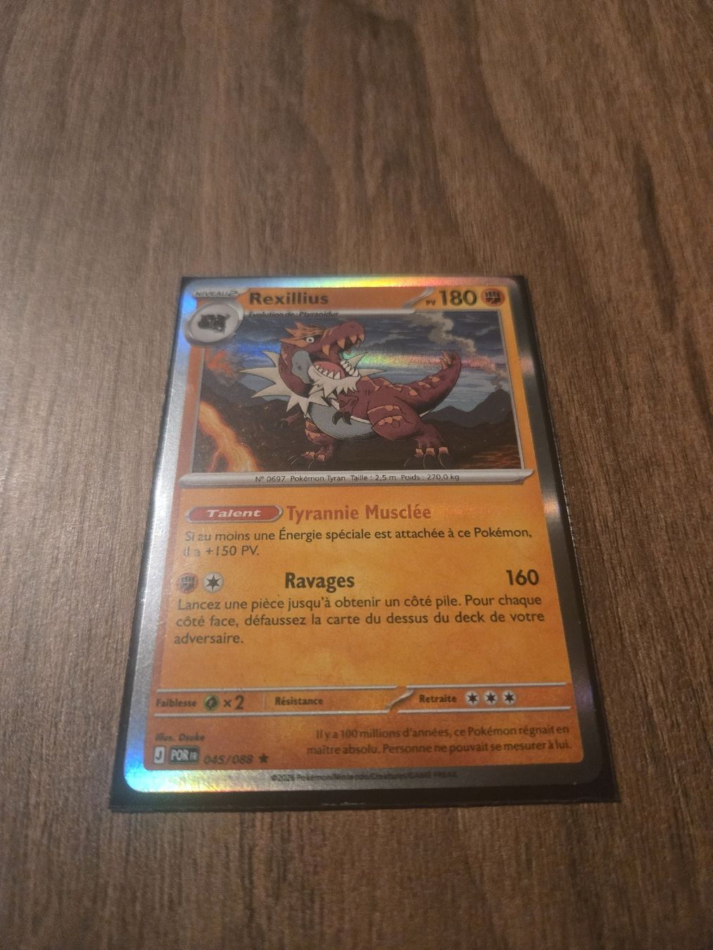 Pokémon Sammelbilder & Trading cards: Équilibre parfait Rexilius revers holo 045/088 – Neu und originalverpackt aus Rossinière von seb_68fd