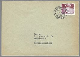1950, Z/301 URTYP, 0 BURGDORF, BRIEF, SEHR SCHÖN! SBK 500.-