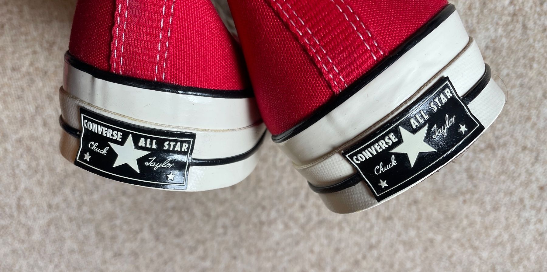 Converse Scarpe da uomo: Converse rot, Grösse 51.5, neu – Nuovo e nell'imballaggio originale da Gümligen venduto da soleil149 5