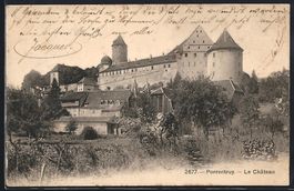 AK Porrentruy, Le Château, 1908