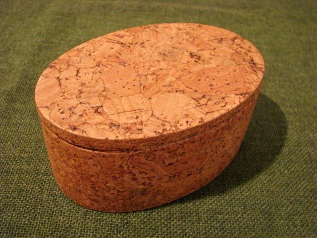 Contenitori & Simili: Kork Dose Schmuck Box Case Schatulle mit Deckel oval KLEIN – Nuovo (secondo la descrizione) da Wil ZH venduto da Arbolero 3