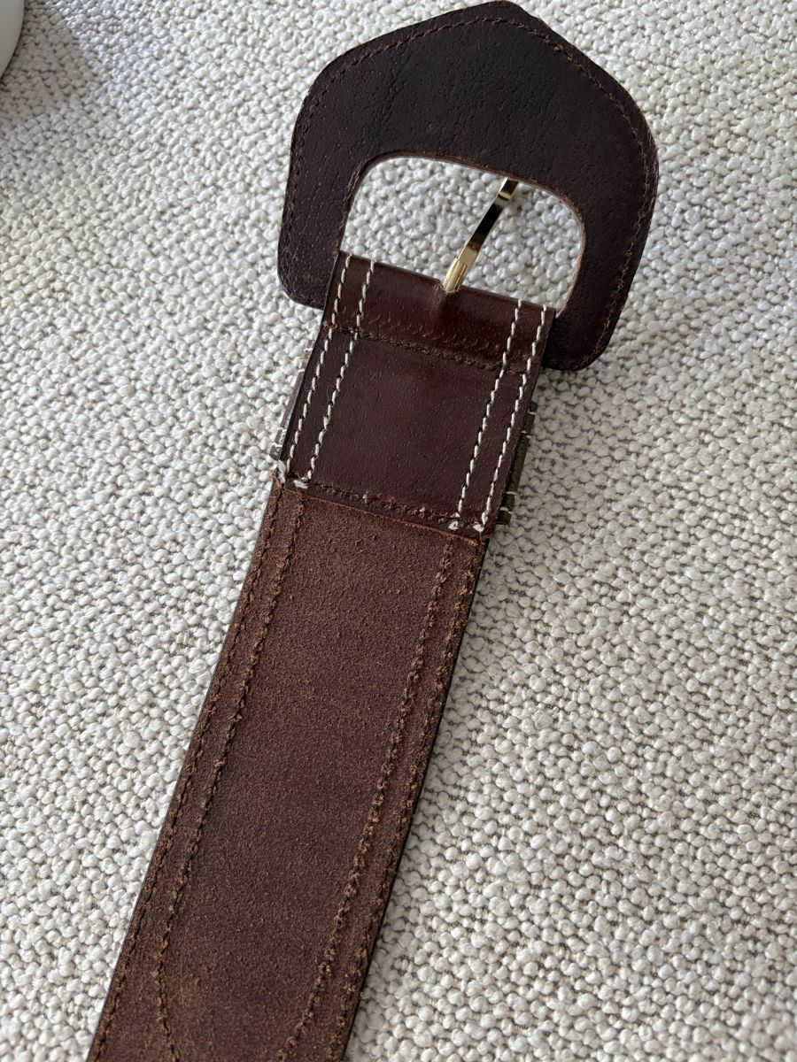 Cinture: Brown leather belt  – Usato da Zürich venduto da dor_9l9g 5