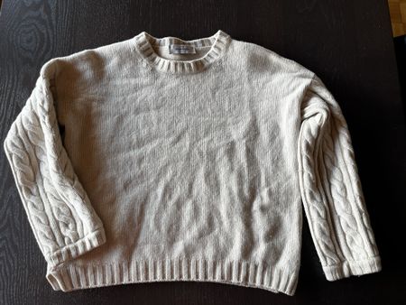 Gemütlicher Zopfstrickpullover für den Herbst/Winter, Grösse