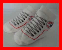 Süsse Converse Babysocken Socken WEISS Kindersocken Chucks