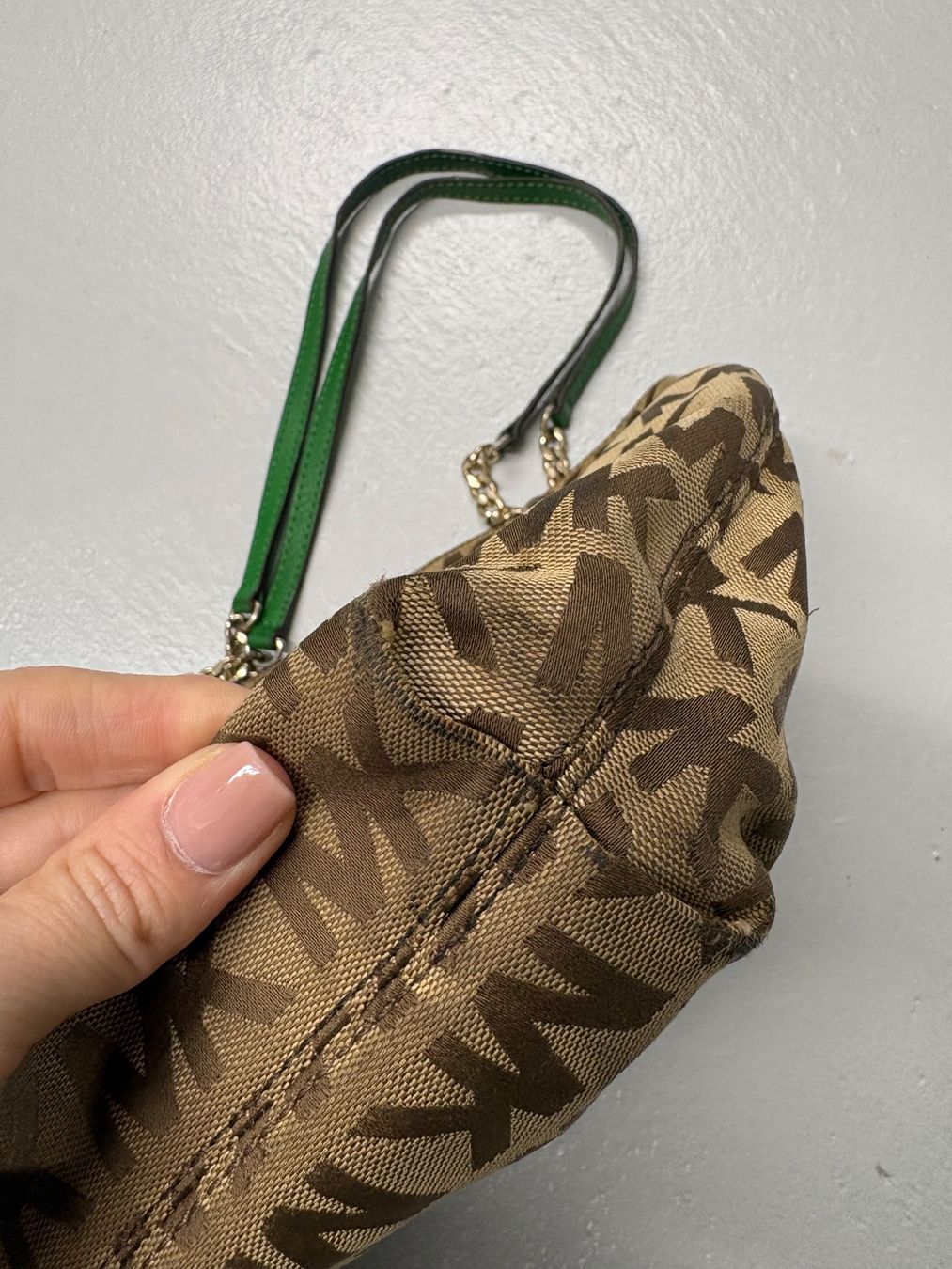 Michael Kors Borse da donna: Michael Kors Shopper Tasche braun Canvas Stoff – Usato da Regensdorf venduto da secondchancefashion 2