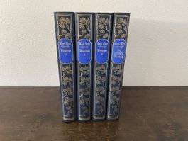 Karl May: Winnetou 1-3 & Der schwarze Mustang (4 Bände)