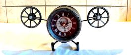 Tischuhr Flugzeug Steampunk
