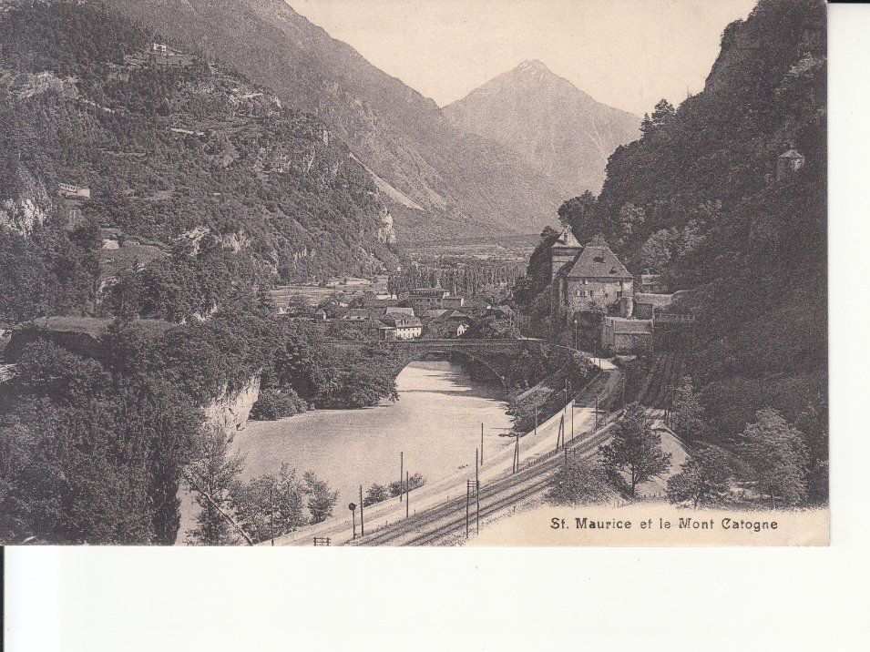 Cartoline postali: St. Maurice 1927 – Usato da Bürglen TG venduto da StampGraf