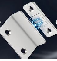 3er Set Magnet-Verschluss Stahl zum kleben oder schrauben