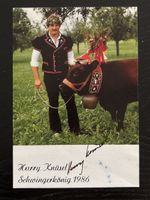 Original Autogrammkarte Schwingerkönig Harry Knüsel 1986!