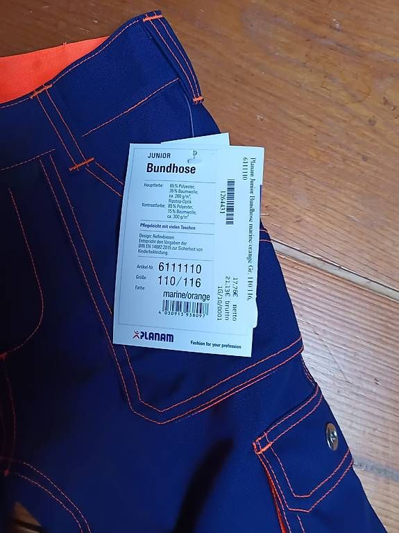 Pantaloni: Planam Arbeitshose 110/116 NEU – Nuovo e nell'imballaggio originale da Sonvilier venduto da rosen4u 1