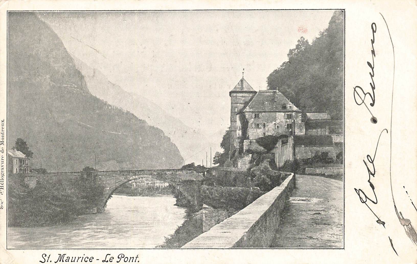 Cartoline postali: St. Maurice – Usato da Biasca venduto da Blenio71