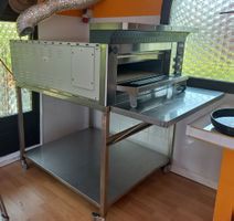 Pizzaofen inklusive Chromstahlwagen und Zubehör