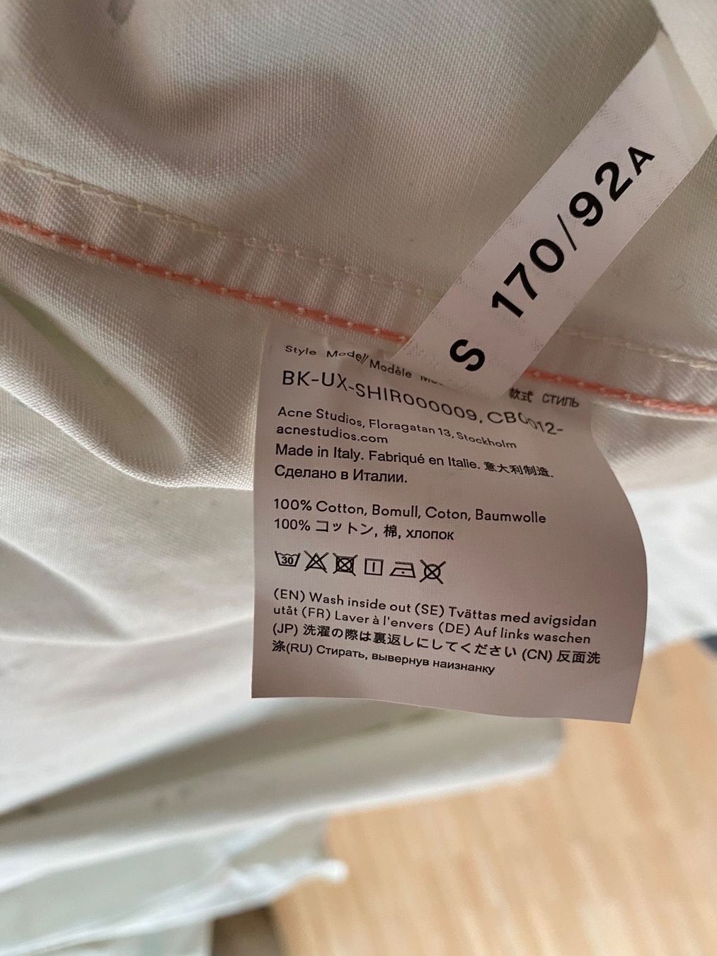 Giacche: Acne Studios Paint-Splattered Cotton Oversized Shirt – Usato da Winterthur venduto da ivan12891 4