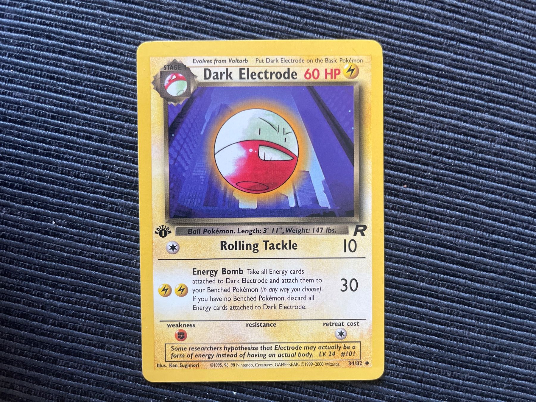 Pokémon Carte collezionabili: Pokemon Dark Electrode 1.Edition Team Rocket near Mint – Usato da Wabern venduto da Collectfun
