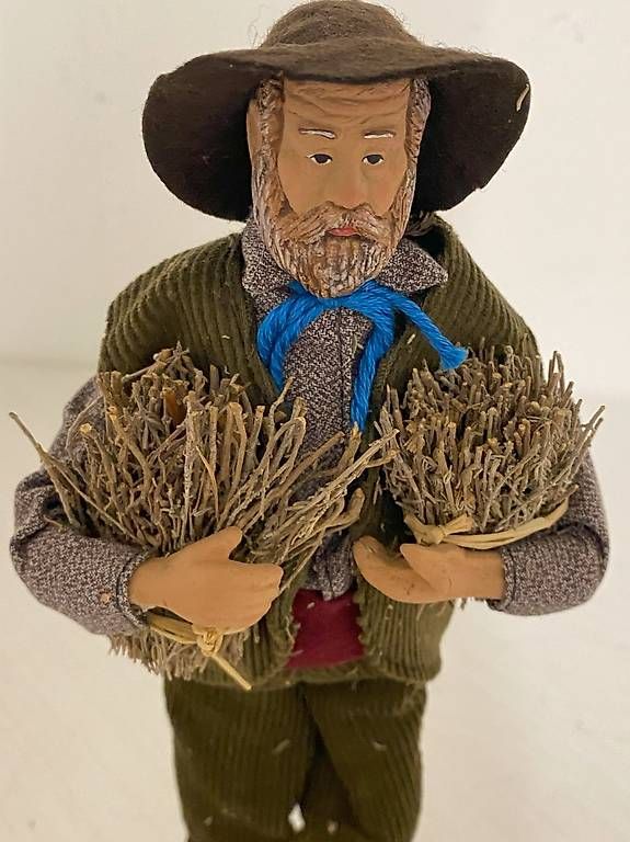 Statuette: Santon de Provence, Homme aux fagots – Usato da St-Blaise venduto da NSUTT1953