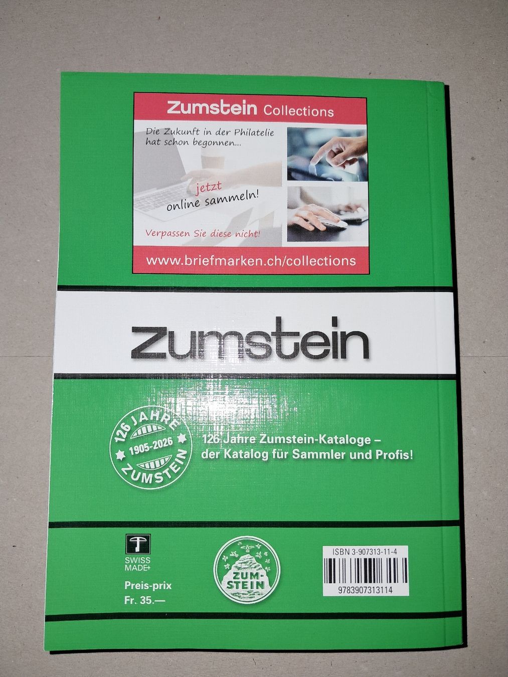 Alle Briefmarken: Zumstein Briefmarkenkatalog 2026 – Neu (gemäss Beschreibung) aus Aefligen von SSHRef 1