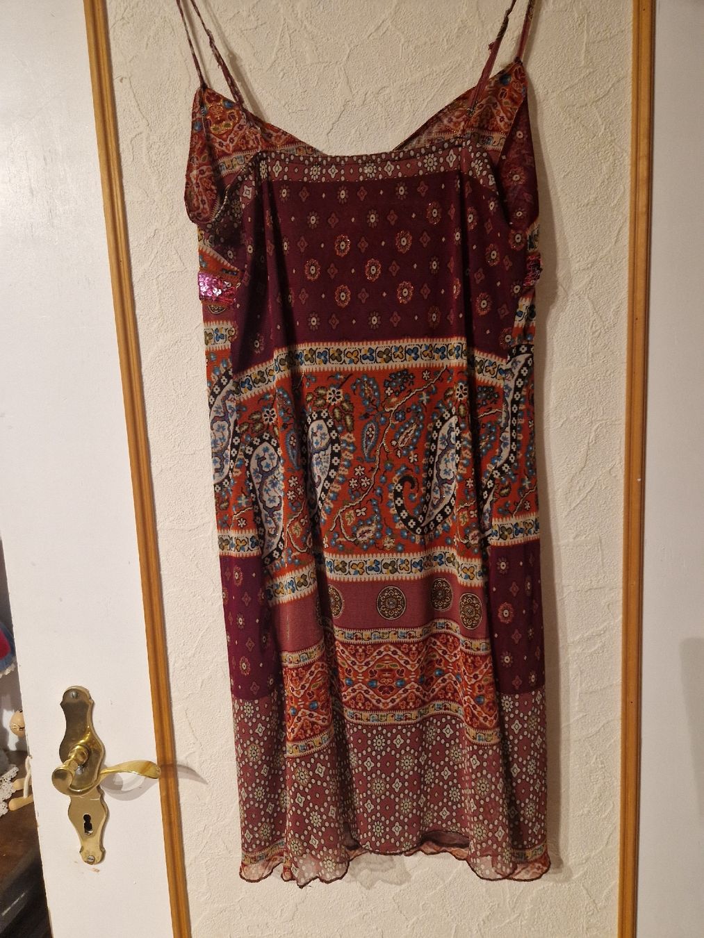 Zebra Kleider: Robe léger doublée avec paillettes – Neu (gemäss Beschreibung) aus SAXON von Mariposita1428 1