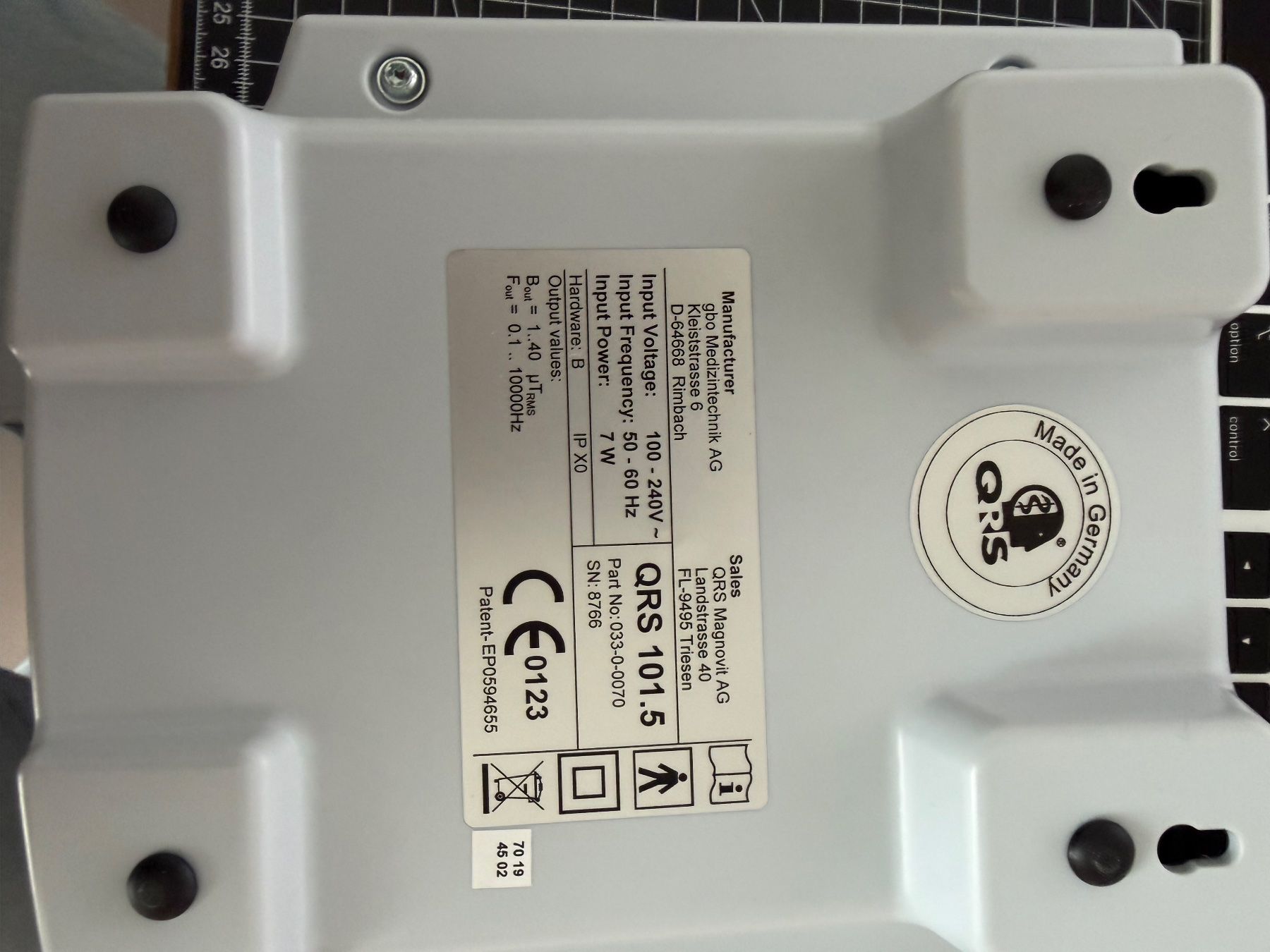 Dispositivi per massaggi: QRS Homesystem Set - Magnetfeld - San Life – Usato da Seengen venduto da Sonnfix 5