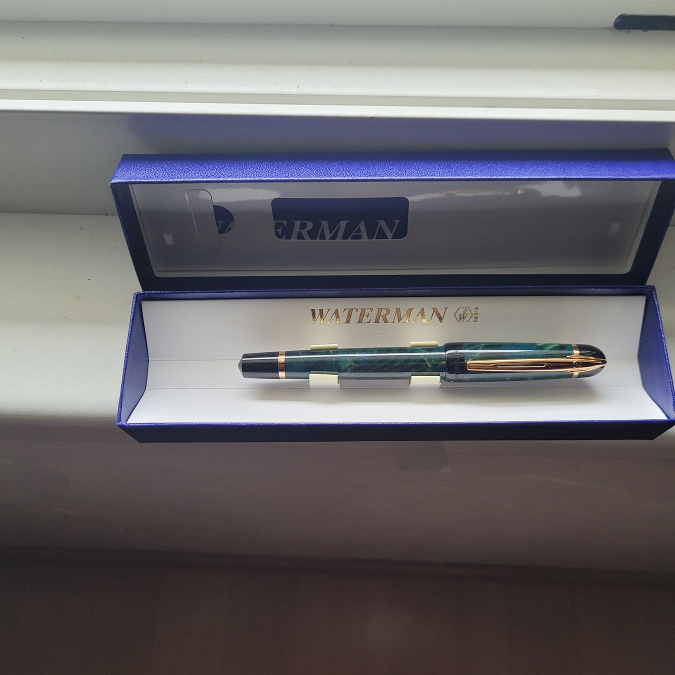 Waterman Stylos & Marker: Füllfederhalter Waterman Paris mit Etui – Neuf (Voir description) à Grône par Gronibar 1