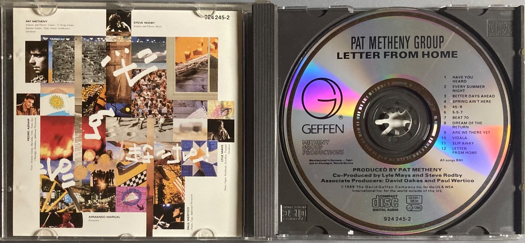Dischi in vinile: PAT METHENY GROUP - LETTER FROM HOME – Usato da Poliez-Pittet venduto da Newtown-Records 2