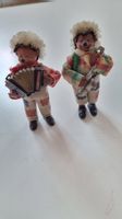 2 vieux hérissons musiciens de 9 cm