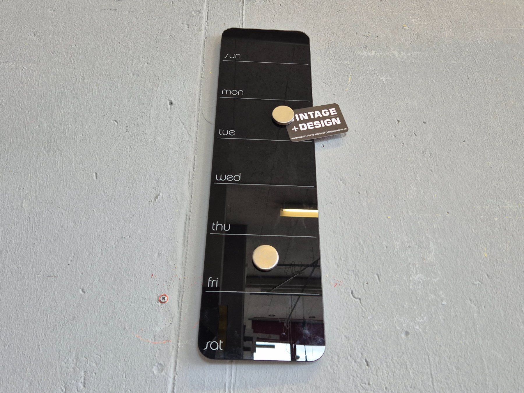 Calendari: Three by three Seattle Glas Organizer Wochenplaner – Usato da Nottwil venduto da Wondewa-Shop 3