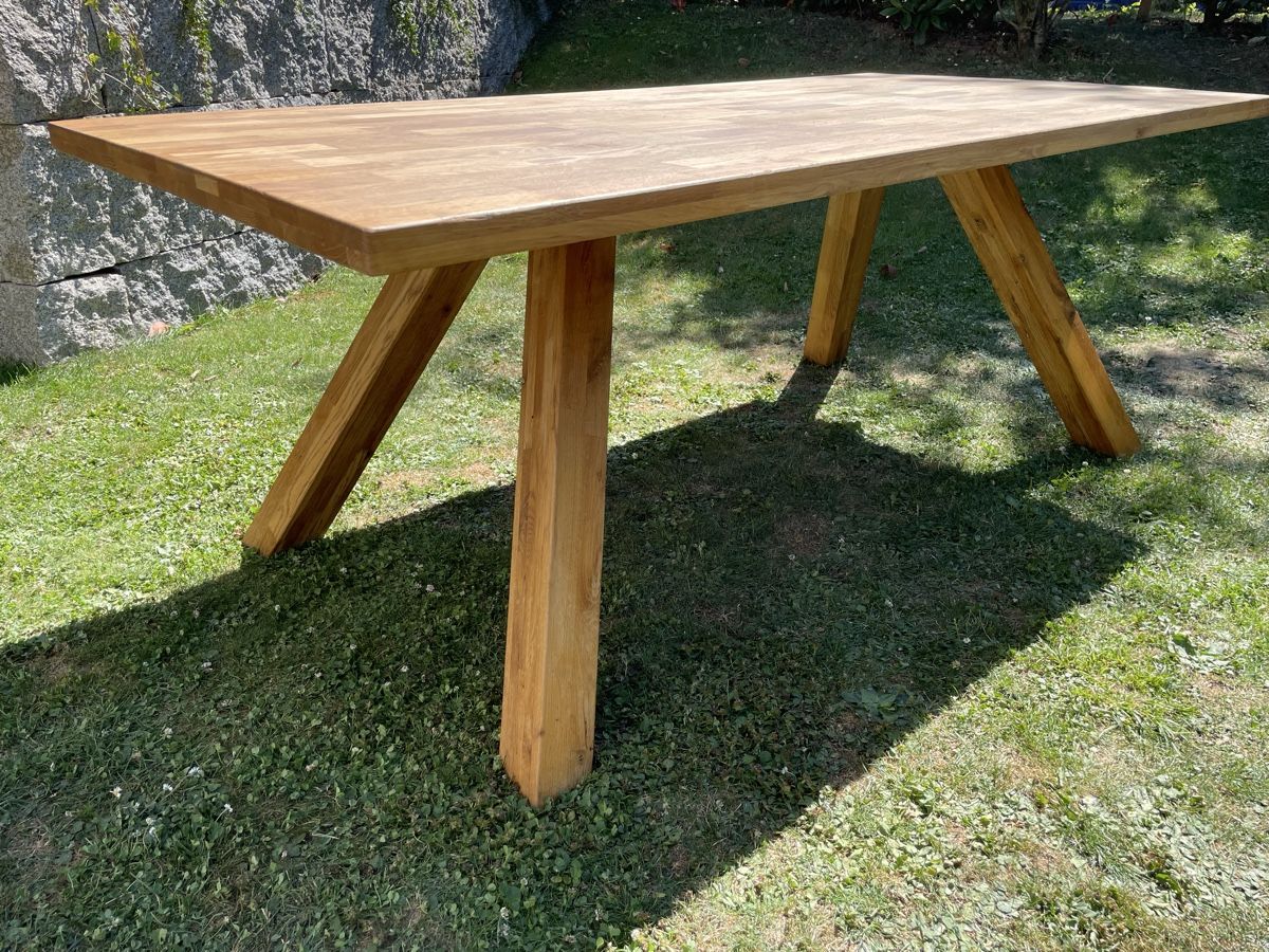 Tavoli: Wunderschöner Esstisch aus Eichenholz - 200x100cm – Usato da Marthalen venduto da ironh1tsch 6