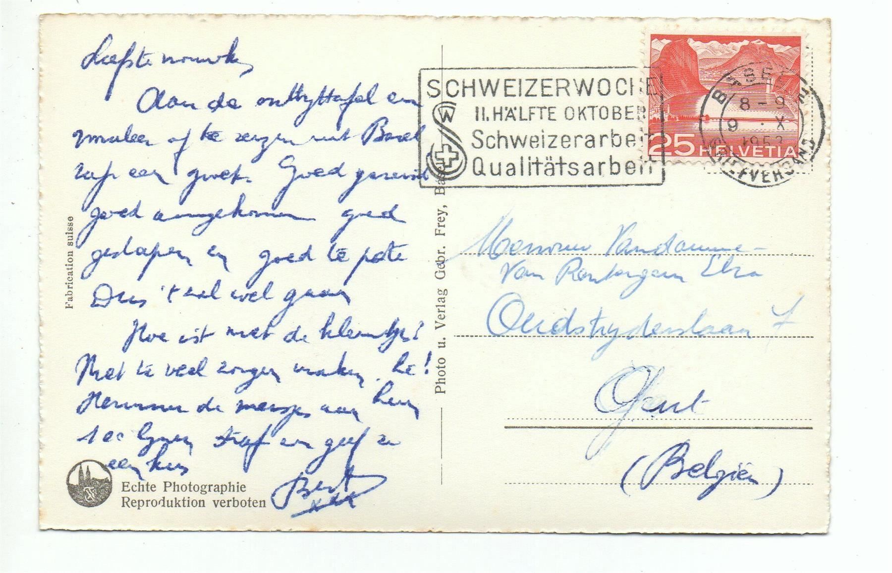 Cartoline postali: BASEL Münster Nr. 512 – Usato da Jona venduto da philajona 1