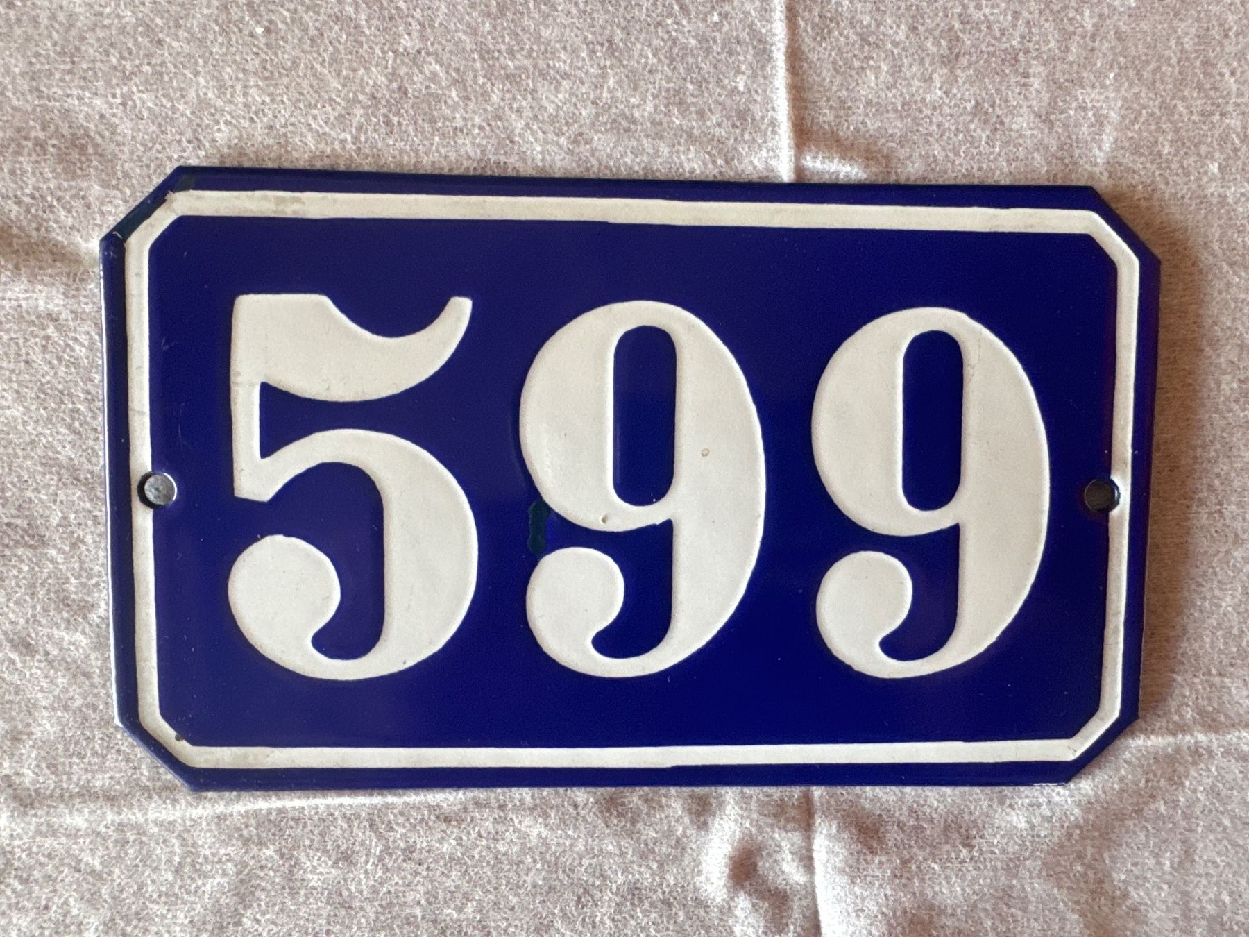 Insegne: Hausnummer Schild 599 – Nuovo (secondo la descrizione) da Fehraltorf venduto da habibi2008