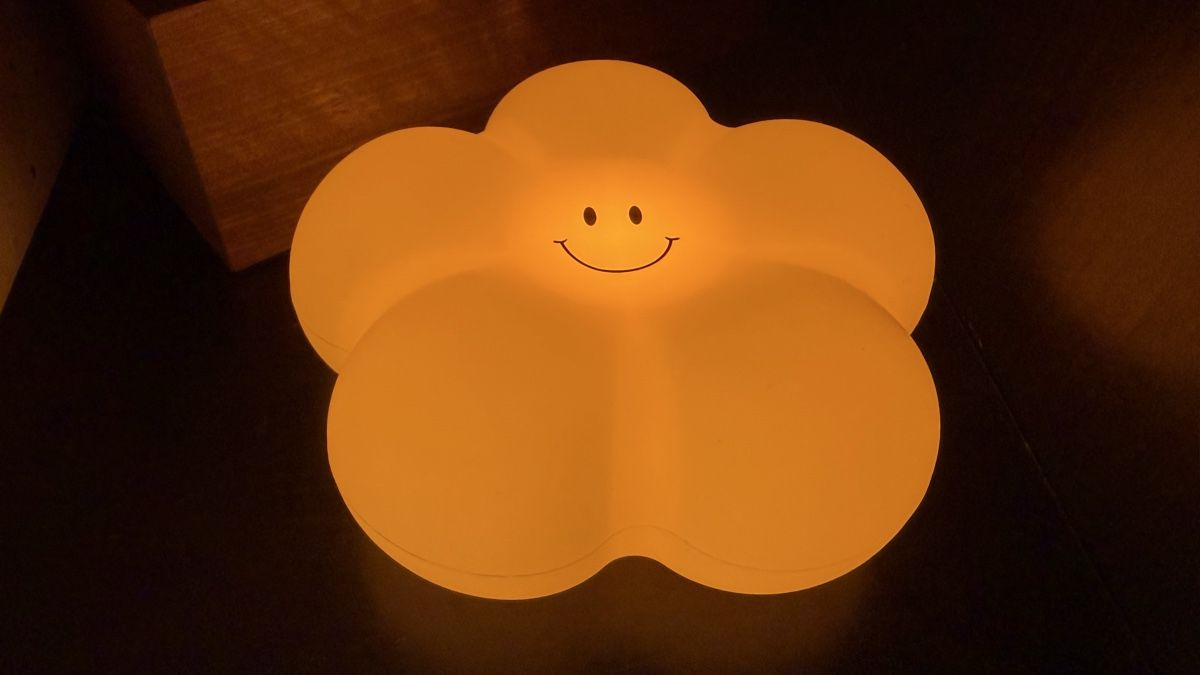 Lampade: Wolken-/Blumen-Nachtlicht mit Smileygesicht – Usato da Visperterminen venduto da chribib