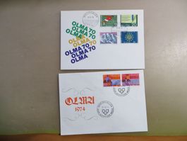2 Sonderbriefe und -stempel OLMA St. Gallen 1970+74