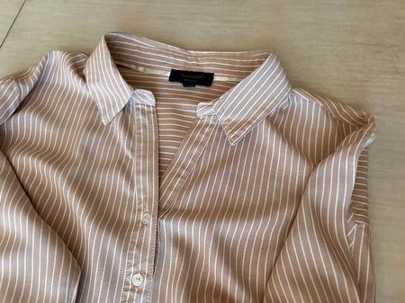 Damen Langarm-Nachthemd beige