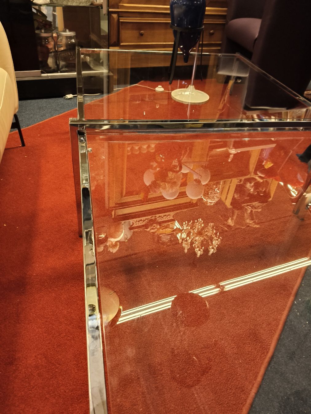 Tische: Couchtisch aus Chrom & Glas, 1960erv – Gebraucht aus Zwingen von inf_2blh 4