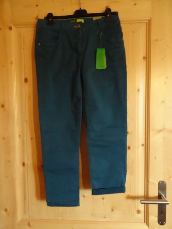 NEUE Stoff-Hose petrol von CECILE Gr. W27 / 38 - M240855