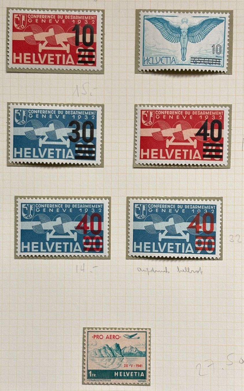 Tutti i francobolli: FLUGPOST BRIEFMARKEN – Usato da Ostermundigen venduto da Heavenmaus75