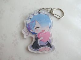 ReZero Maid Rem Acryl Schlüsselanhänger