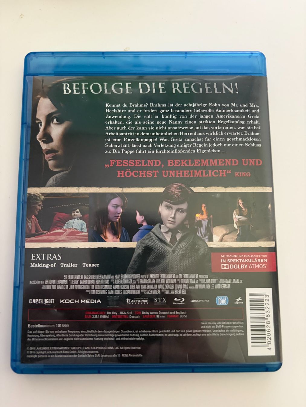 Tutti i DVDs: THE BOY - Befolge die Regeln! – Usato da Luzern venduto da cole.trickle 1