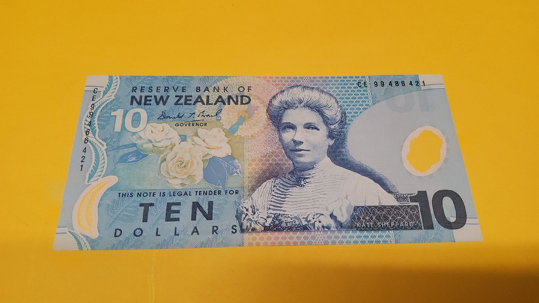 Banconote: Originale 10 NZD Note, Banknote, unzirkuliert, Top – Nuovo e nell'imballaggio originale da Herisau venduto da Nluanalucas