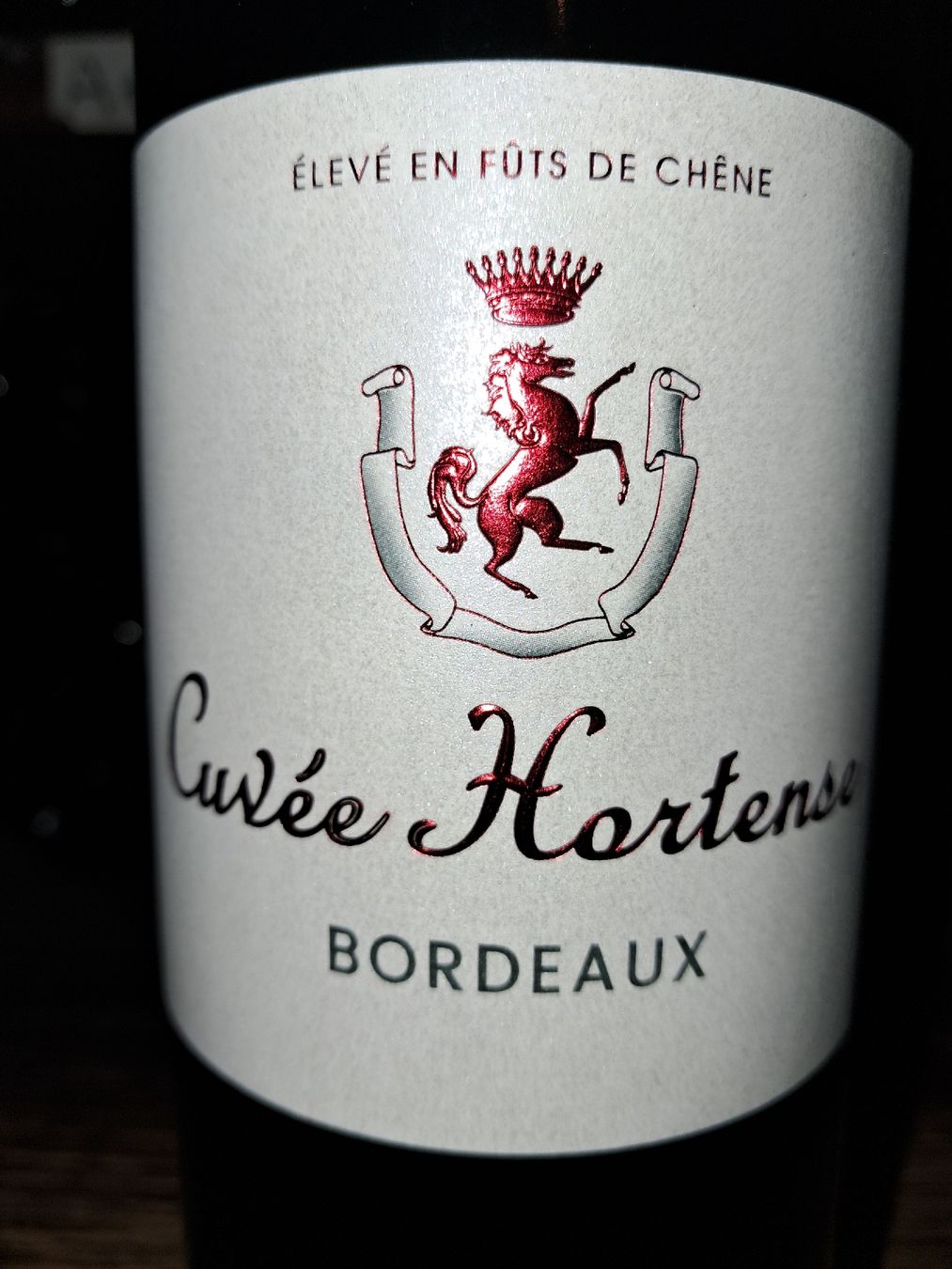 Vins: Cuvée hortense bordeaux 2022 – Neuf avec emballage d'origine à Le locle par juliensaran