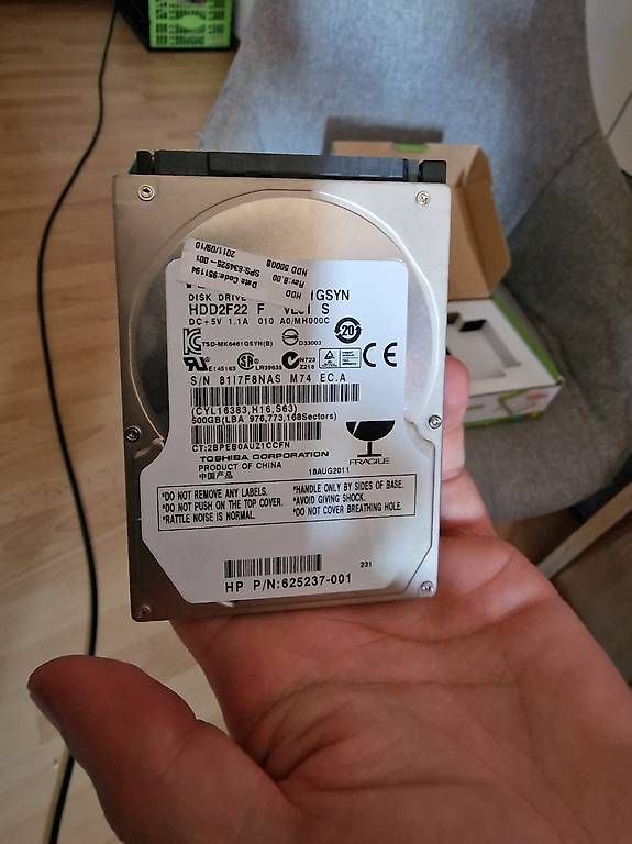 Dischi rigidi: Disque dur HDD 500gb – Usato da Villaz-St-Pierre venduto da Rubytys 3